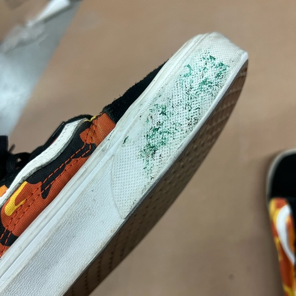 Vans Black / Orange Camo Sneakers Size 9 US - Picture 7 of 8